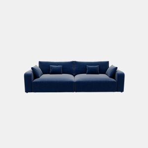 Sofá VERONA de 4 lugares em tecido 1 cor azul da Conforama, fotografia 1