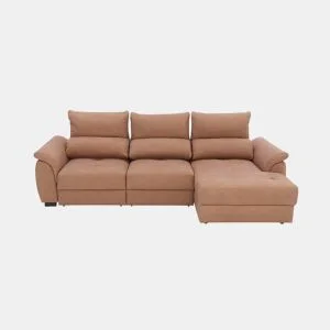 Chaise longue BENSON com cama dereita 4 lugares camelo da Conforama, fotografia 1