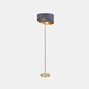 Candeeiro de pé HAKURA II 151cm cinza e dourado marca CONFORAMA da Conforama, fotografia 1