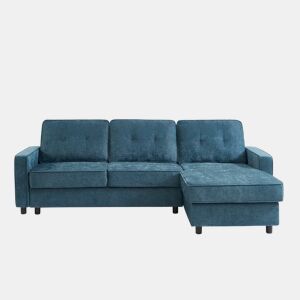 Chaise longue reversível CIAN cor azul by Conforama, photo 1