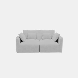 Sofá MILANO de 2 lugares em tecido 1 cor cinza by Conforama, photo 1