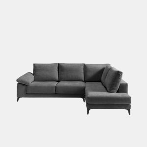 Sofá XL de canto SARA dereita 5 lugares cinza escuro by Conforama, photo 1