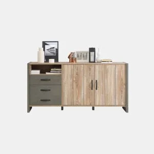 Aparador com 2 portas e 3 gavetas INDUSTRY by Conforama, photo 1