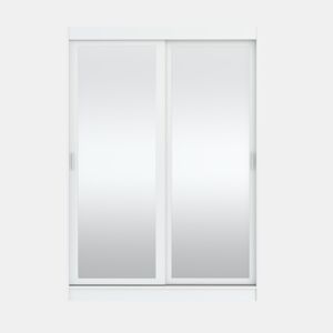 Roupeiro TOUCH II 150x215cm 2 portas de correr e espelho branco by Conforama, photo 1