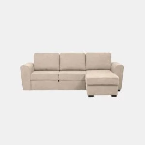 Chaise longue com cama ASTON reversível 3 lugares camelo by Conforama, photo 1