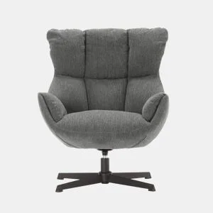 Cadeirão decorativo ODETTE cor cinza by Conforama, photo 1