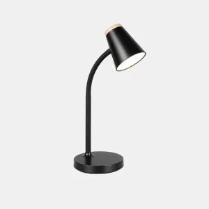 Candeeiro de mesa PONGO LED 4,5W 36x13x13cm preto da Conforama, fotografia 1
