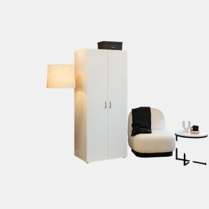 Roupeiro SERIE LEADER portas batentes 74x179cm branco by Conforama, photo 1