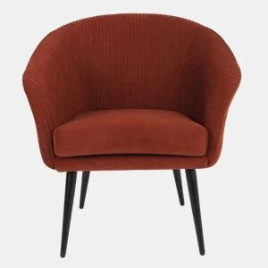 Cadeirão decorativo CLOE cor terracota by Conforama, photo 1