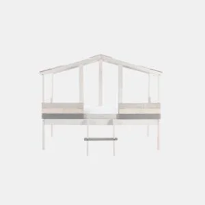 Cama tipo cabana CHAMUEL branco rústico e cinzas by Conforama, photo 1