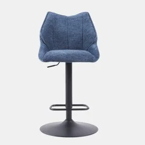 Banco alto ajustável AIDEN cor azul by Conforama, photo 1