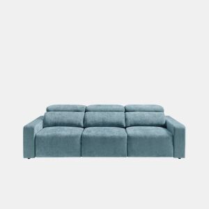 Sofá 4 lugares XL MONTBLANC cor azul da Conforama, fotografia 1
