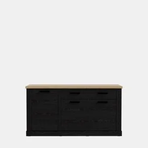 Aparador 3 portas preto VERONA by Conforama, photo 1
