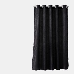 Cortina de banho JACQUARD 180x200cm preto by Conforama, photo 1