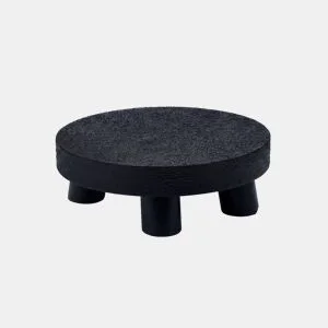 Bandeja CHAIR com pernas 20cm preta da Conforama, fotografia 1