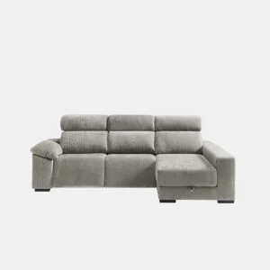 Chaise longue direita com relax elétrico ALL cor bege by Conforama, photo 1
