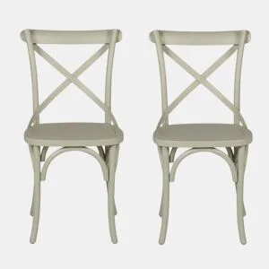 Conjunto de 2 cadeiras de cozinha BISTROT II verde by Conforama, photo 1