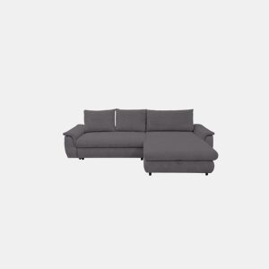 Chaise longue com cama FOCUS dereita 4 lugares cinza escuro by Conforama, photo 1