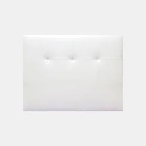 Cabeceira ATHENAS tecido branco brillo 145x120cm by Conforama, photo 1