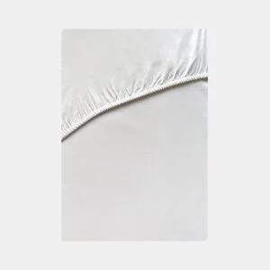 Lençol de baixo VICTORIA 100% algodão para cama 135cm cor branca da Conforama, fotografia 1
