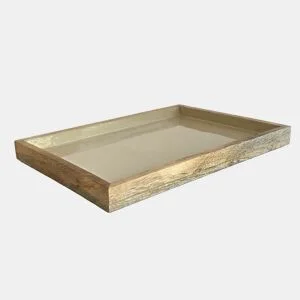 Bandeja retangular SAMMY em madeira 3x34x25cm by Conforama, photo 1