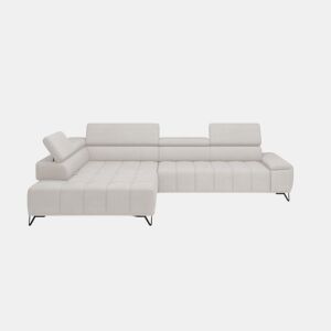 Sofá de canto relax elétrico PALLADIO esquerda 5 lugares branco by Conforama, photo 1