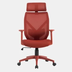Cadeira de escritório AIRIUS cor vermelho da Conforama, fotografia 1