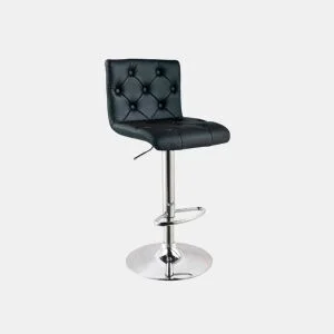 Banco ajustável FLIP rotação e altura ajustáveis PU preto by Conforama, photo 1