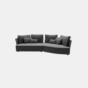 Chaise longue LUGANO direita 4 lugares tecido 1 cor verde by Conforama, photo 1