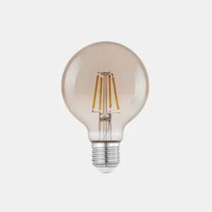 Lâmpada de filamento decorativo GLOBE fumado E27 da Conforama, fotografia 1