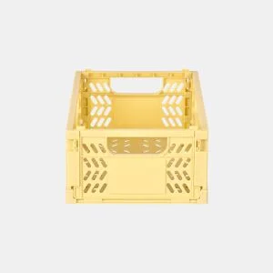 Caixa de plástico PLEGABLE II 8,5x21x14,5cm cor amarelo da Conforama, fotografia 1