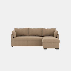 Chaise longue reversível com cama SYCO II 3 lugares castanho by Conforama, photo 1