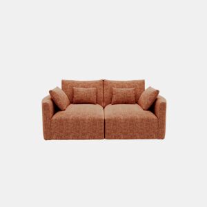 Sofá MILANO de 2 lugares em tecido 3 cor terracota da Conforama, fotografia 1