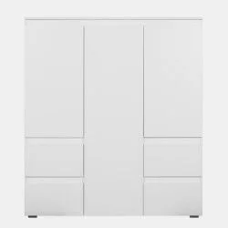 Aparador alto SKIPPER 3 portas 4 gavetas branco da Conforama, fotografia 1