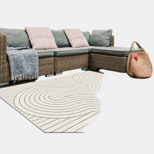 Tapete para interior e exterior WEAVES 160x230cm cor linho by Conforama, photo 1