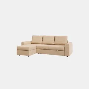 Chaise longue DINO reversível 3 lugares bege by Conforama, photo 1