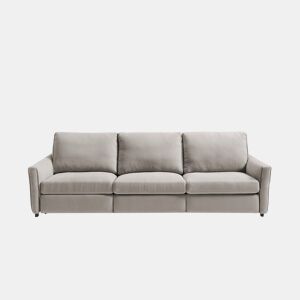 Sofá 4 lugares com relax elétrico GOPER cor cinza claro da Conforama, fotografia 1