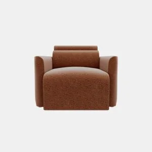 Cadeirão deslizante MODENA em tecido 1 cor terracota by Conforama, photo 1
