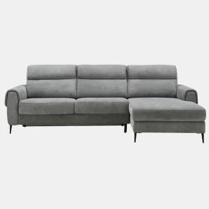 Chaise longue com cama ELIA dereita 4 lugares cinza by Conforama, photo 1