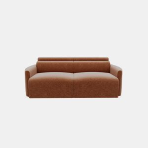 Sofá deslizante MODENA 3 lugares em tecido 1 cor terracota by Conforama, photo 1