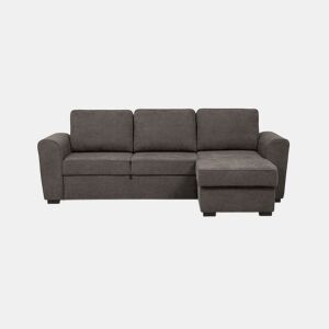 Chaise longue com cama ASTON reversível 3 lugares castanho da Conforama, fotografia 1