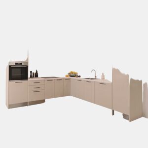 Cozinha ESENCIAL L3030 L 3x3m 16mm cinza claro e nogueira by Conforama, photo 1