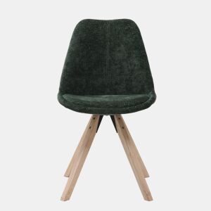 Conjunto de 4 de cadeiras ZOE cor verde by Conforama, photo 1