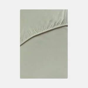 Lençol de baixo VICTORIA 100% algodão para cama 180cm cor verde da Conforama, fotografia 1