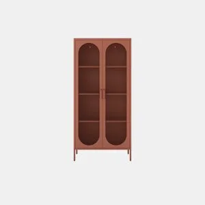 Aparador alto DIORA 2 portas terracota by Conforama, photo 1