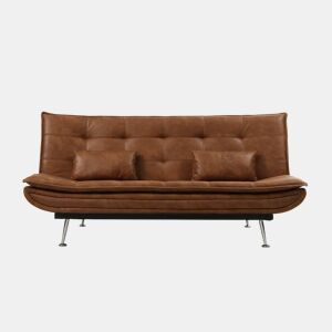 Sofá cama 3 lugares ALIA cor castanho da Conforama, fotografia 1