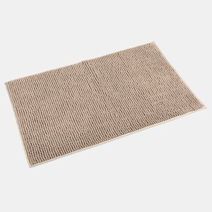 Tapete de banho poliéster CHENILLE 50x80cm cor taupe da Conforama, fotografia 1