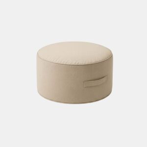 Puff para interior e exterior REDONDO 30x50x50cm cor bege da Conforama, fotografia 1
