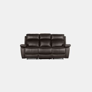 Sofá de 3 assentos com 2 lugares relax elétricos THEA castanho by Conforama, photo 1
