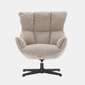 Cadeirão decorativo ODETTE cor bege da Conforama, fotografia 1